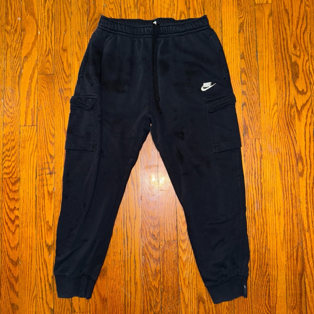 Nike Black Joggers Relaxed Fit Elastic Cuffs